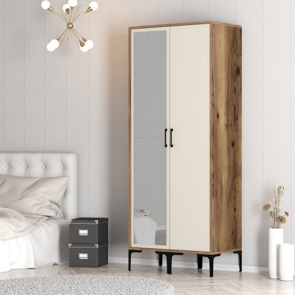 Armoire Kumsal 3 Noyer/crme