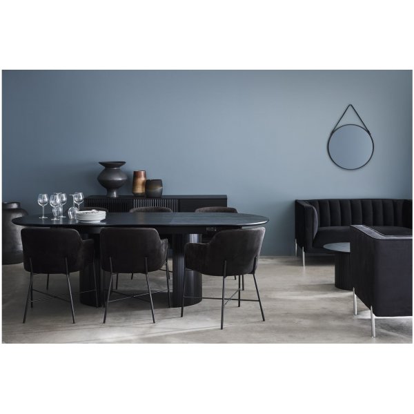 Table à manger Chiba 180-240 x 100 cm - Boîte noire Table à manger Chiba 180-240 x 100 cm - Boîte noire