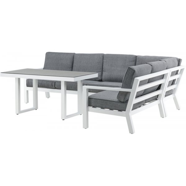 Groupe de canapés d'angle Barcelona - Blanc Groupe de canapés d'angle Barcelona - Blanc