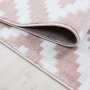 Intersect matta - Rosa/vit