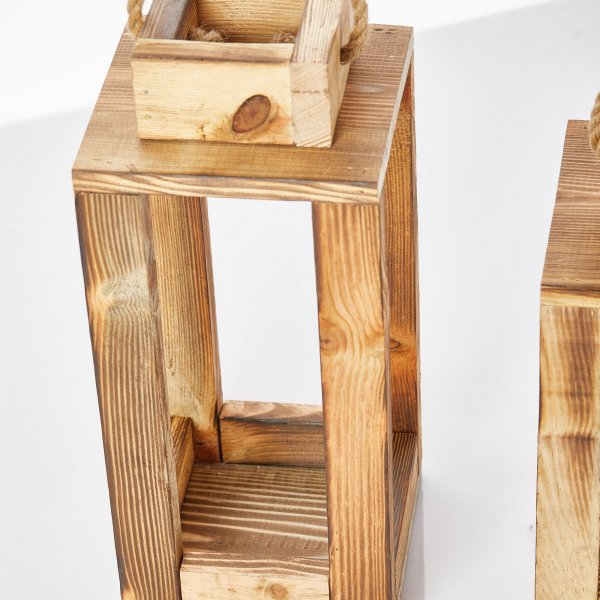 Lanternes à bougies doubles - Nature Lanternes à bougies doubles - Nature