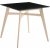 Florence barbord 90x90 cm - Whitewash/svart