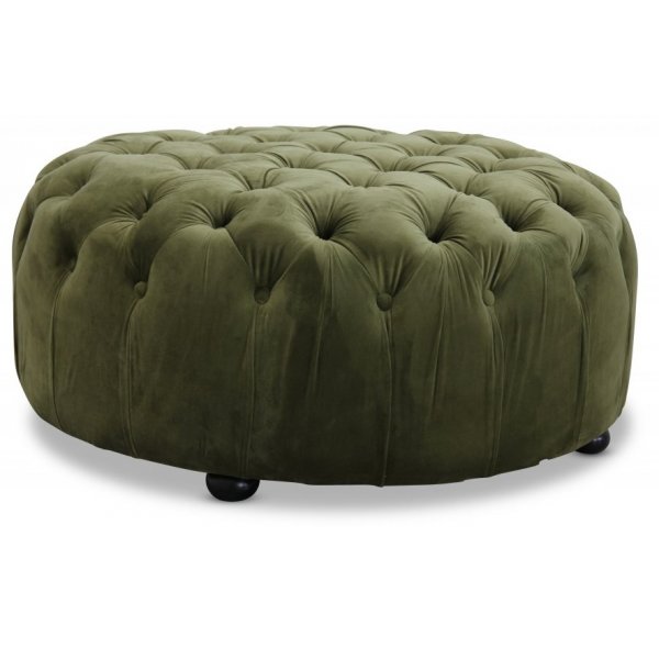 Chesterfield Cambridge sittpuff - Grn sammet