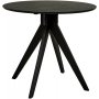 Heby matbord 90 cm - Svartbetsad ask