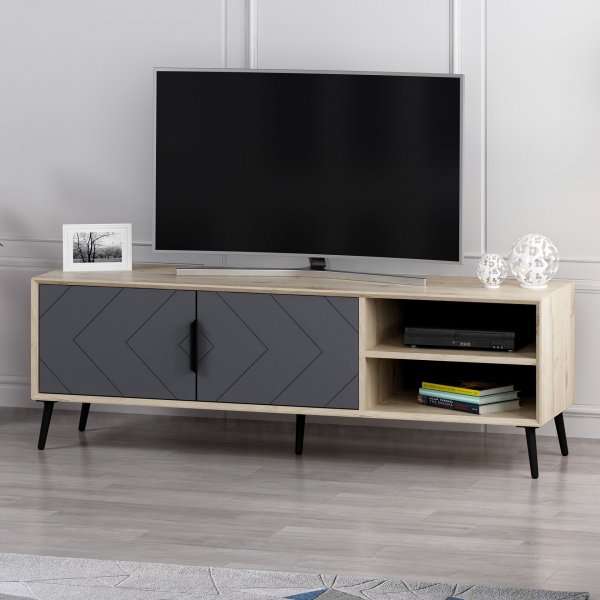 Meuble TV Berry - Anthracite Meuble TV Berry - Anthracite