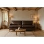 Soffa Howard London Premium 225 cm - Mrk grbrun (lderimitaion)
