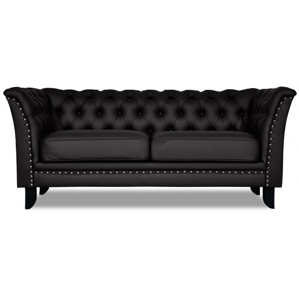 Chester Bridge 2-sits soffa - Svart PU