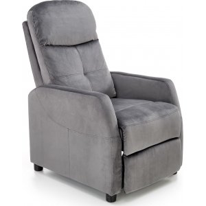 Gunvor fauteuil in grijs fluweel