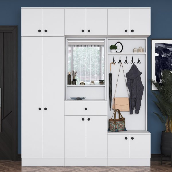 Mendy hallmöbel - Vit Mendy hallmöbel - Vit