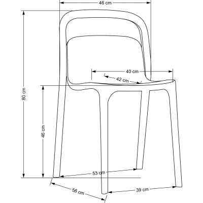 Cadeira matstol 490 - Mint