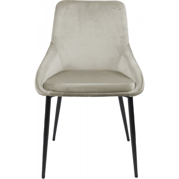 Chaise en velours beige - Théo Chaise en velours beige - Théo