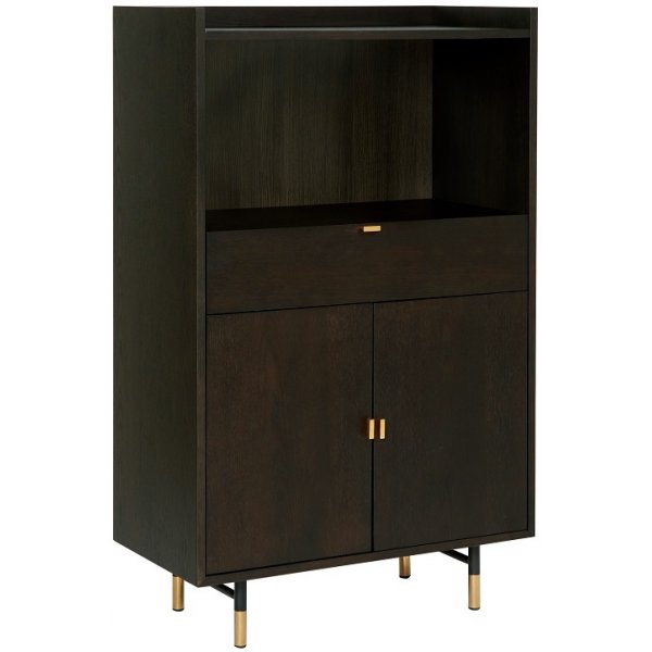 Impala skp i brunbetsad ek / guld