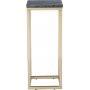 Accent piedestal 27 - Gr marmor / Mssingsfrgat underrede