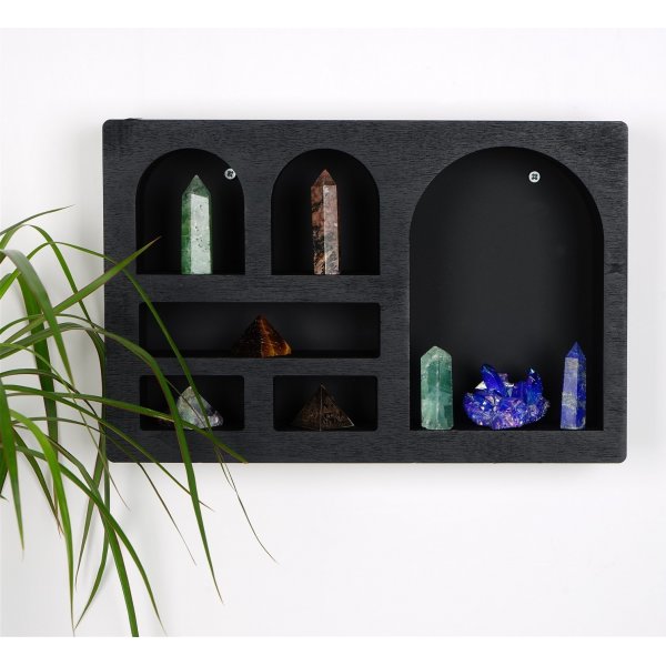 Cryptische wandplank 3 Zwart