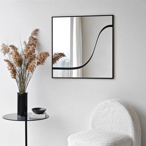 Miroir abstrait 2 - Noir Miroir abstrait 2 - Noir
