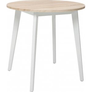 Keita eettafel 80 cm - Sonoma eiken/wit