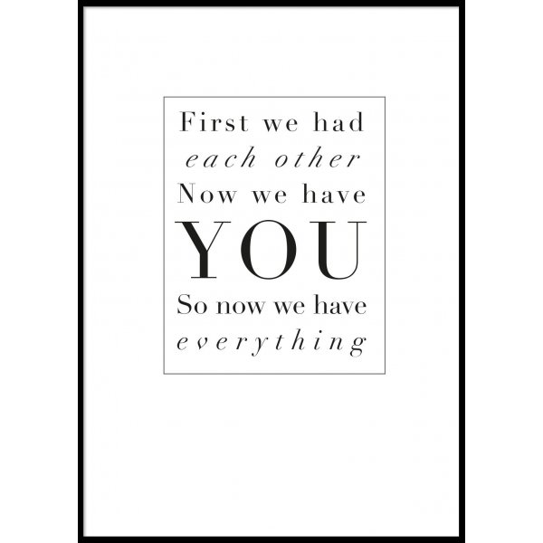 YOU - Poster 50x70 cm