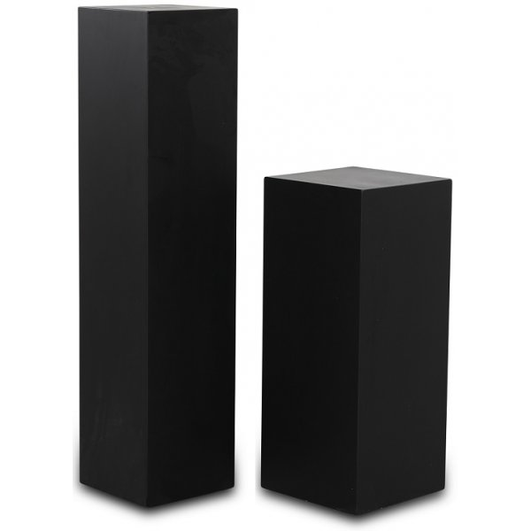 Piedestal LineDesign wood 90 cm - Svart