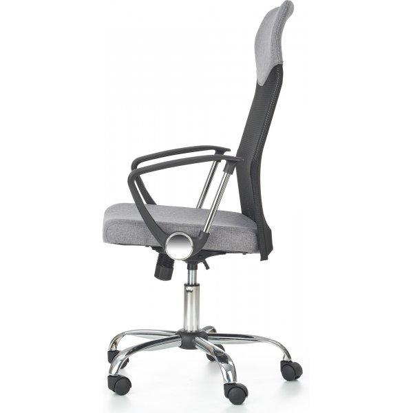 Chaise de bureau Colette - Noir/gris/Chrome