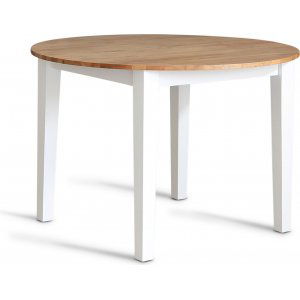 Matbord �110 cm ek vit + M�beltassar