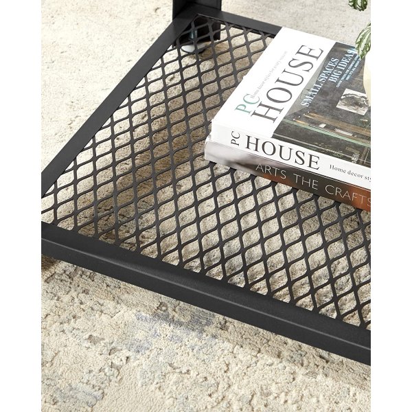 Freddie bijzettafel 45 x 45 cm - Bruin/zwart