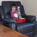 Min och faffars fåtölj sa Samantha. Enjoy Hollywood El-Recliner Fåtölj - Grått Ecoläder