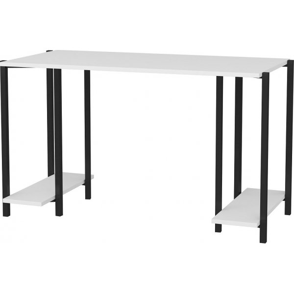 Bureau Academy 125,2 x 60 cm - Noir/blanc Bureau Academy 125,2 x 60 cm - Noir/blanc