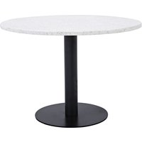 Fresca matbord ø106 cm - Svart/vit terrazzo Fresca matbord ø106 cm - Svart/vit terrazzo