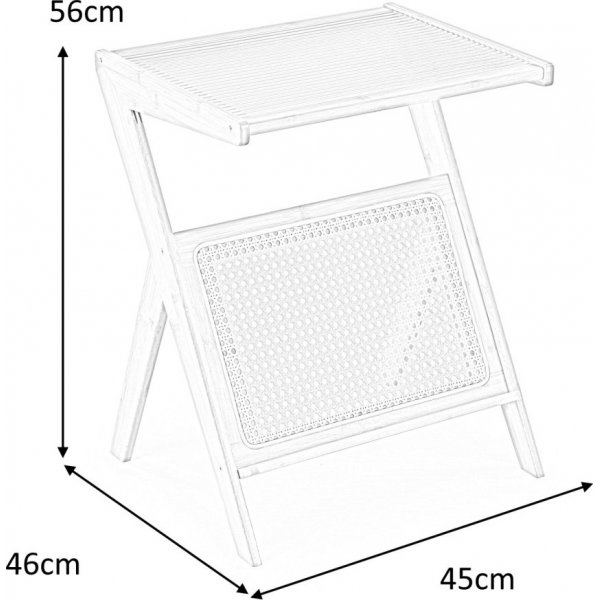 Flora salontafel 45 x 46 cm - Bamboe Flora salontafel 45 x 46 cm - Bamboe