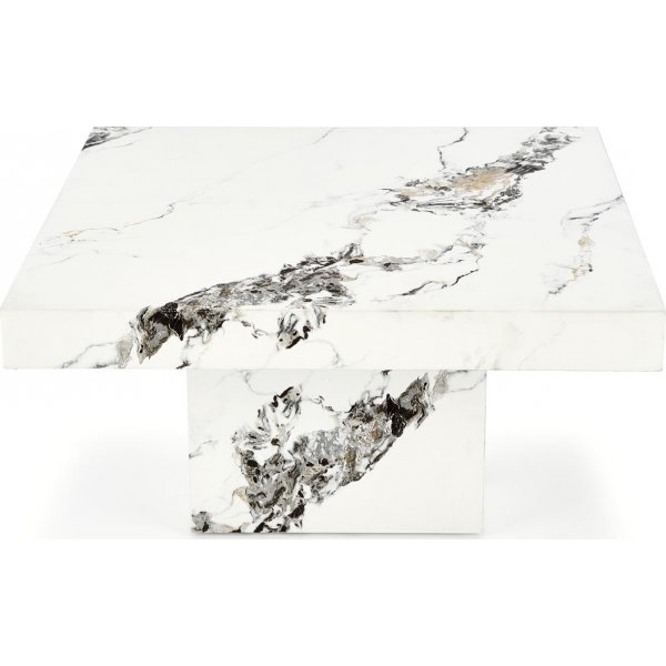 Table basse monolithique 80 x 80 cm - Marbre blanc Table basse monolithique 80 x 80 cm - Marbre blanc