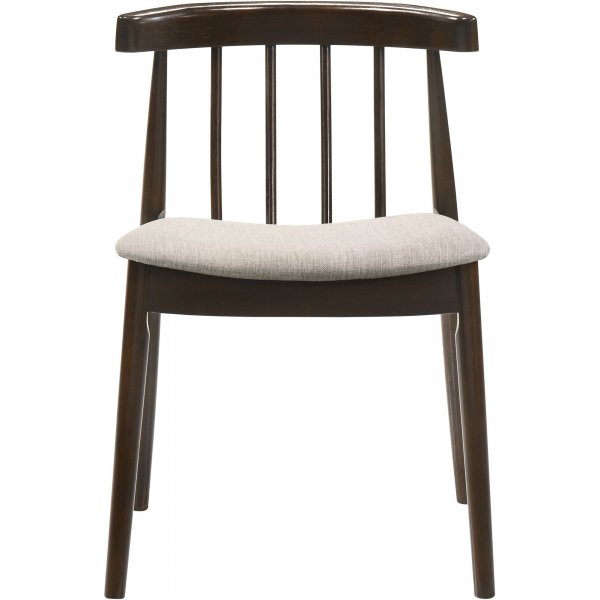 Matgrupp Florence i valnt; runt matbord med 4 st stolar + 3.00 x Mbeltassar