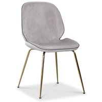 Deco velvet stol - Ljusgrå / Mässing Deco velvet stol - Ljusgrå / Mässing