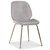 Deco velvet stol - Ljusgr / Mssing