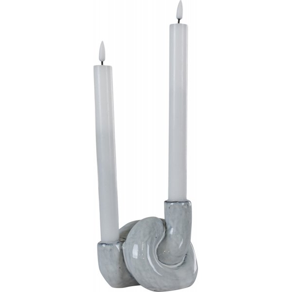 House Nordic kandelaar 3 - Gemleerd wit