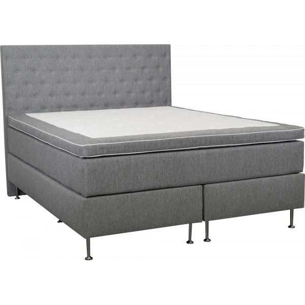 Bed 180x200 cm grijs pocket 5 zones