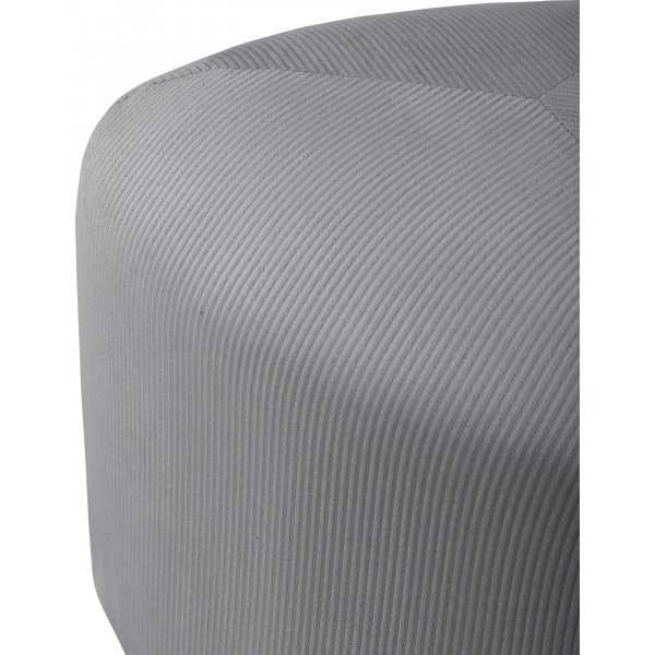 Pouf Tee - Velours ctel gris