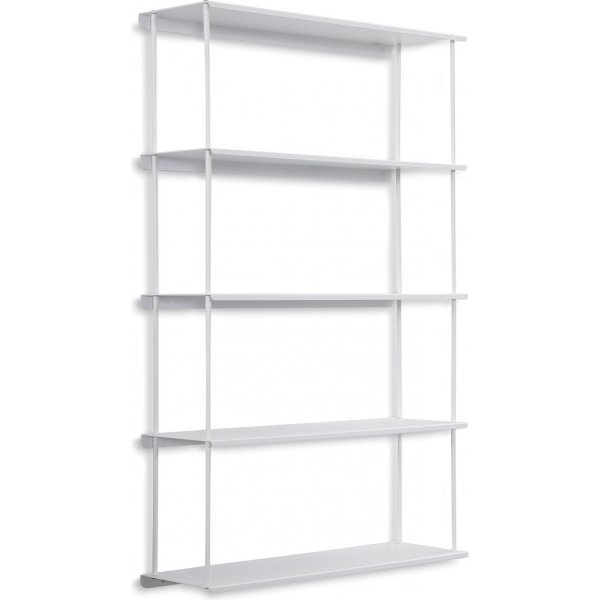 Elliot vgghylla i plt H64 cm - Vit