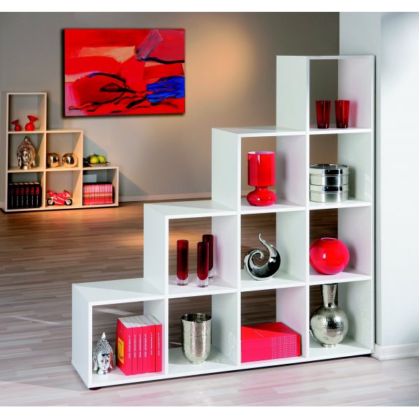 Melany bokhylla 10 - Vit Melany bokhylla 10 - Vit