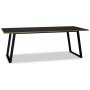 Edge 3.0 matgrupp 240x90 cm inkl 8 st vitoljade Orust pinnstolar - Svart Hgtryckslaminat (HPL)