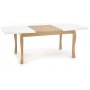 Richie utdragbart matbord 140-210 cm - Vit (Hgglans) / Ek