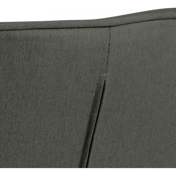 Fauteuil Aura - Gris foncé/chêne Fauteuil Aura - Gris foncé/chêne