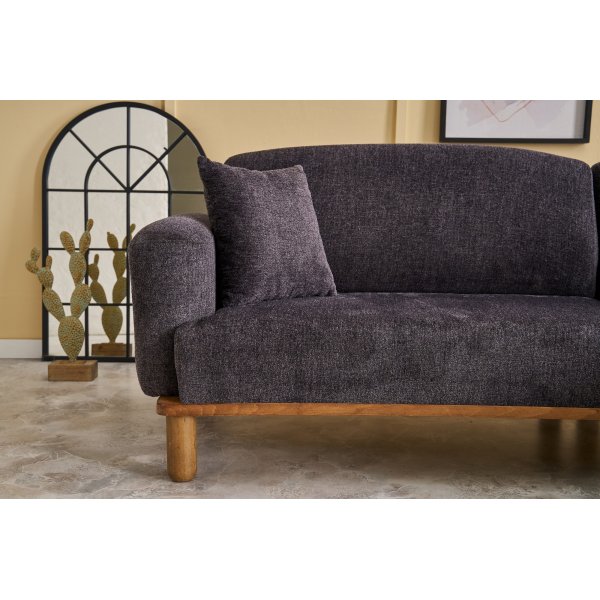Reims 3-sits soffa - Antracit Reims 3-sits soffa - Antracit