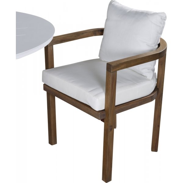 Alma utematgrupp med 4 st Erica stolar - Natur/Vit Alma utematgrupp med 4 st Erica stolar - Natur/Vit