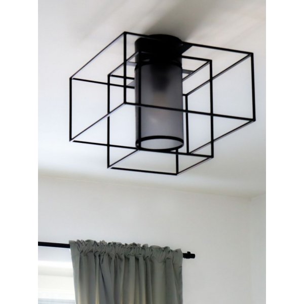 Kube plafond - Svart