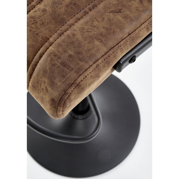 Hester barstol i brun vintage PU + Fläckborttagare för möbler Hester barstol i brun vintage PU + Fläckborttagare för möbler