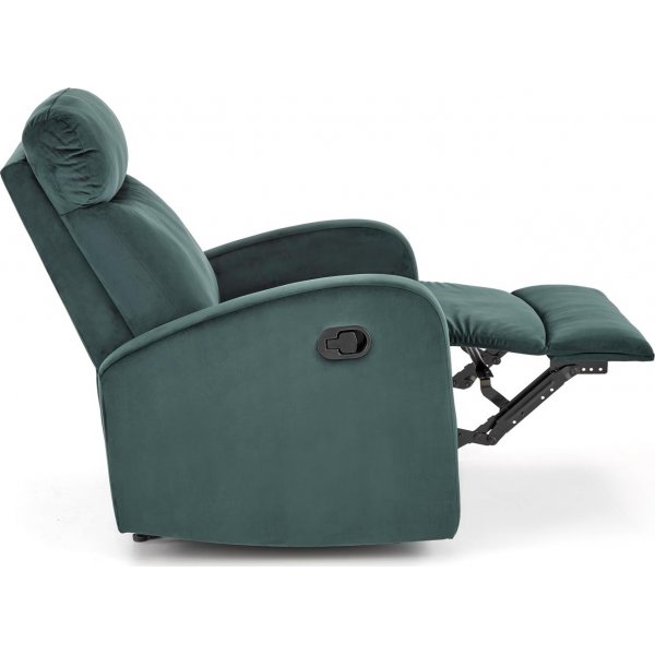Fauteuil inclinable Wonder en velours vert