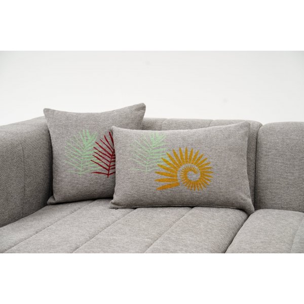 Beyza divansoffa v�nster - Ljusgr�