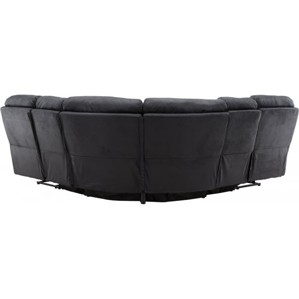 Canapé inclinable d\\\'angle Saranda - Noir Canapé inclinable d\\\'angle Saranda - Noir