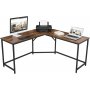 Norton hrnskrivbord 149/149 x 50 cm - Brun/svart