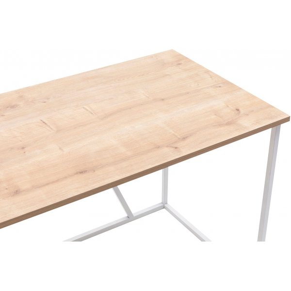 Bureau d\\\'angle Lissa 140 x 90 cm - Chêne saphir/blanc Bureau d\\\'angle Lissa 140 x 90 cm - Chêne saphir/blanc